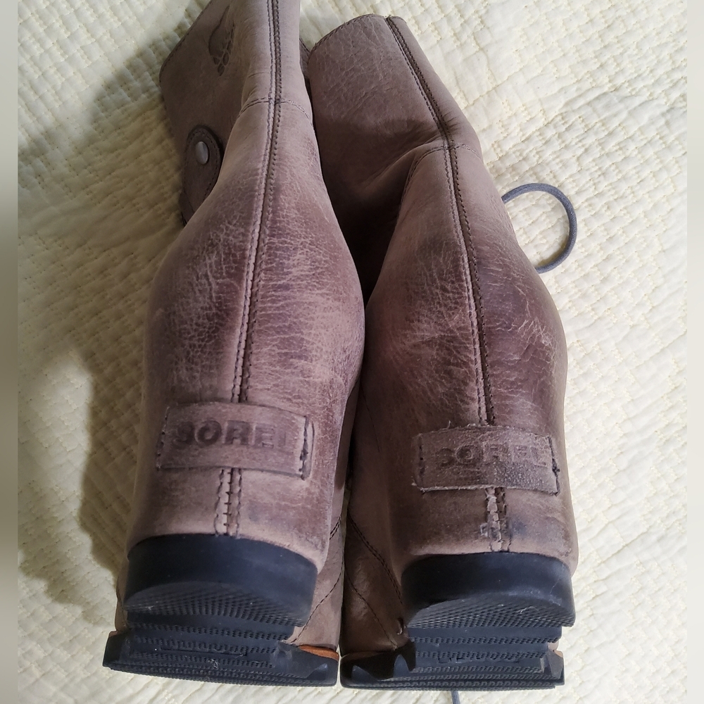 Sorel Joan of Arctic Wedge Ankle Boots Size 10 - Picture 5 of 13